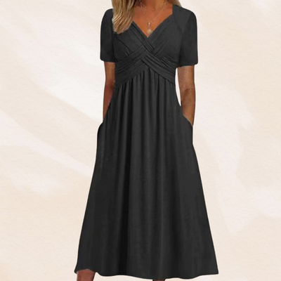 Haruka | Elegant V-Neck Dress