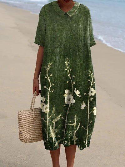 Misaki | Dress with Lively Floral Pattern