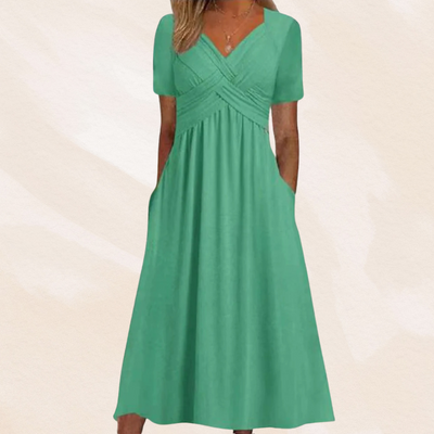 Haruka | Elegant V-Neck Dress