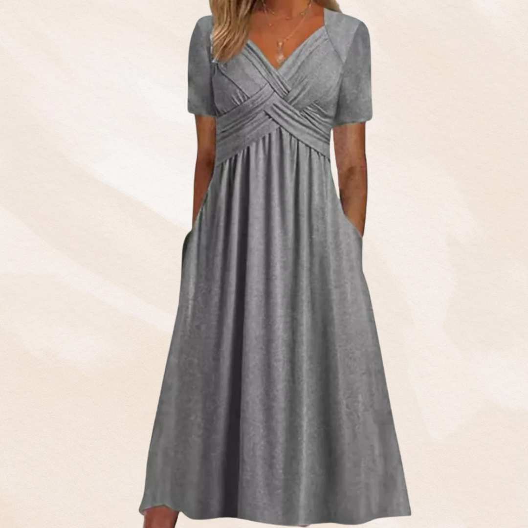 Haruka | Elegant V-Neck Dress