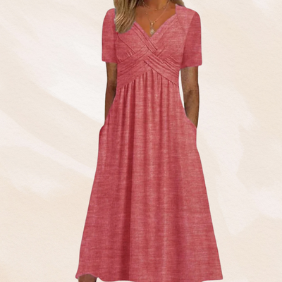 Haruka | Elegant V-Neck Dress