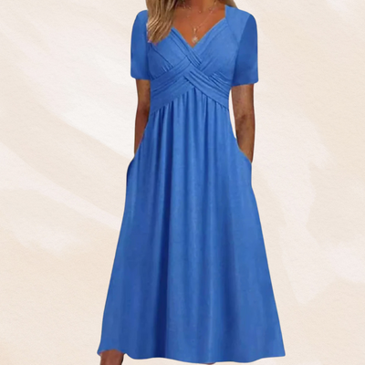 Haruka | Elegant V-Neck Dress