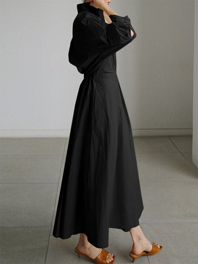 Emiko| Buttoned Midi Dress