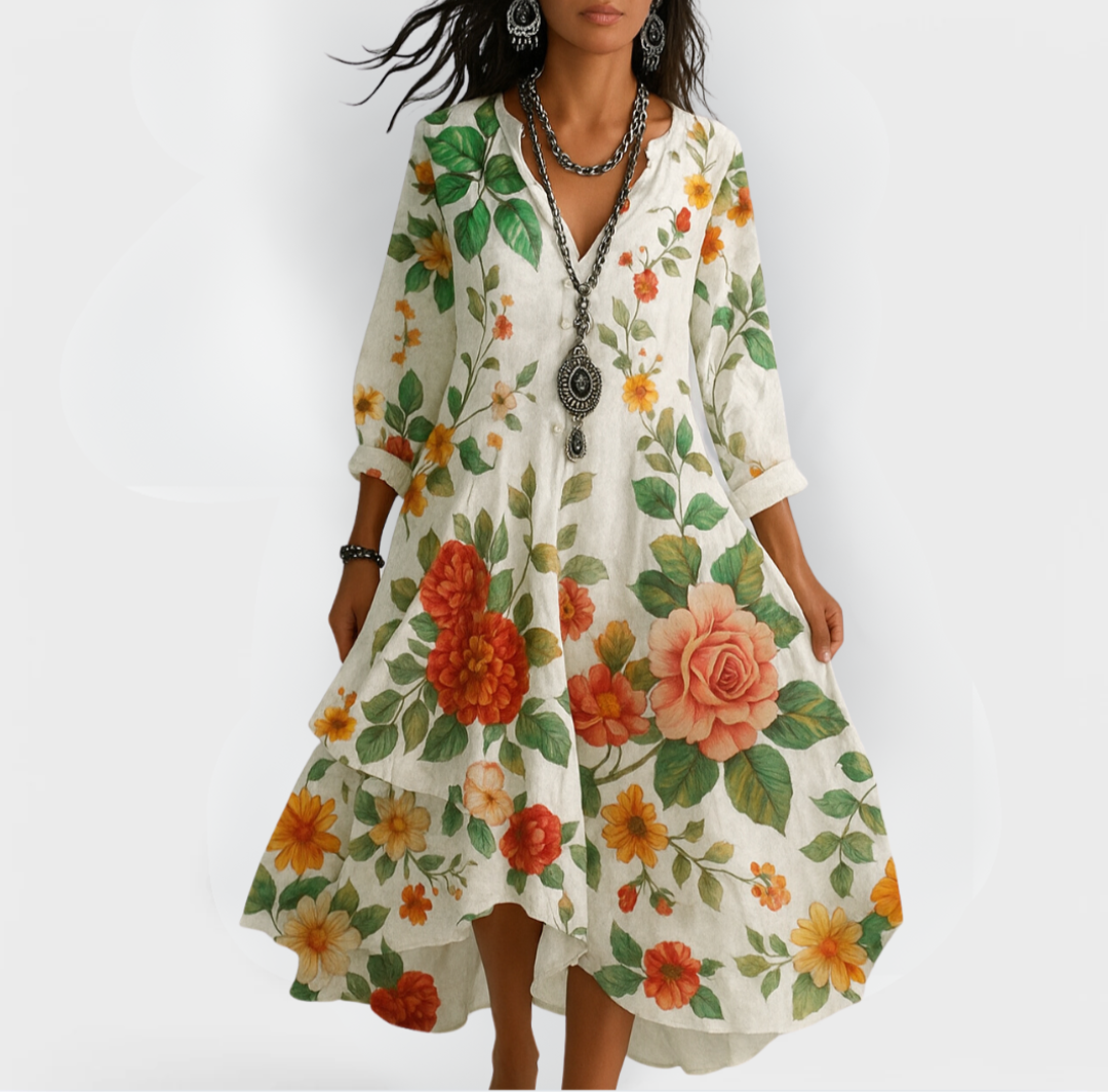 Sakura | Ivory Marigold Grace Dress