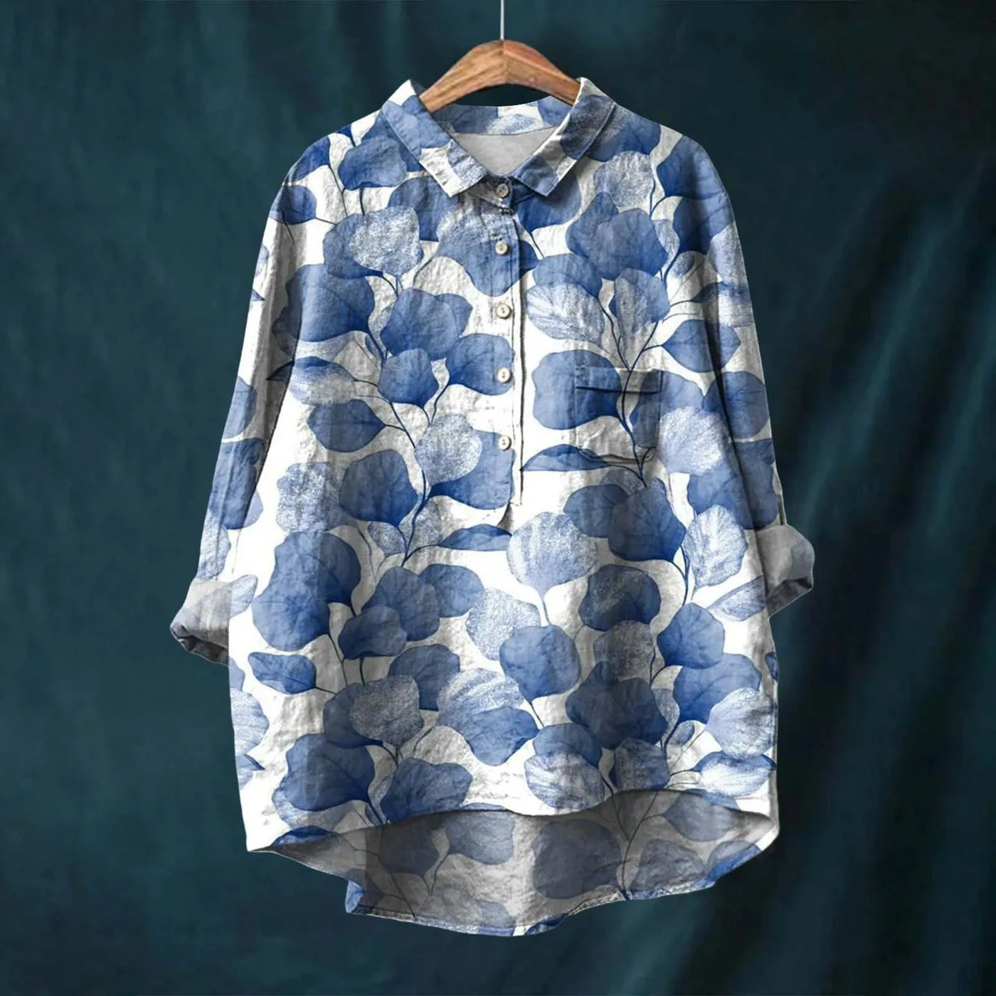 Ayumi | Elegant Long Sleeve Floral Shirt
