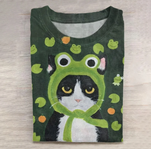 さくら | 心地よい猫アートシャツ