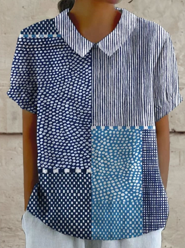 Sakura | Indigo Dot Harmony Blouse