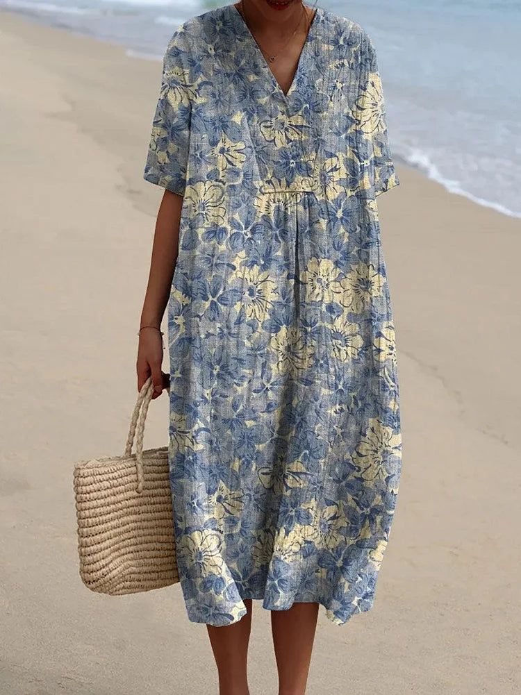 Larahh | Soft Earth Tone Dress