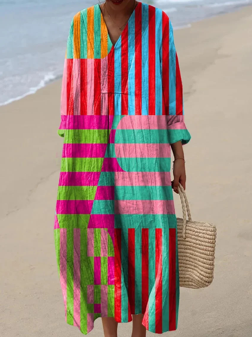 Maris | Handwoven Print Dress