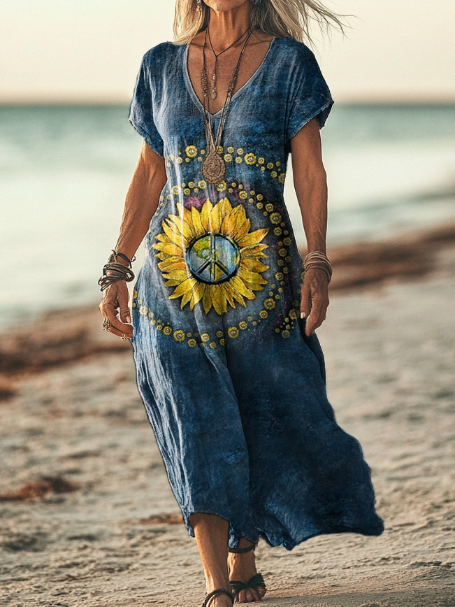 Sakura | Sunflower Harmony Dress