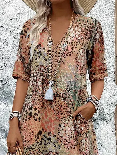 Chie| Vibrant Floral Dress