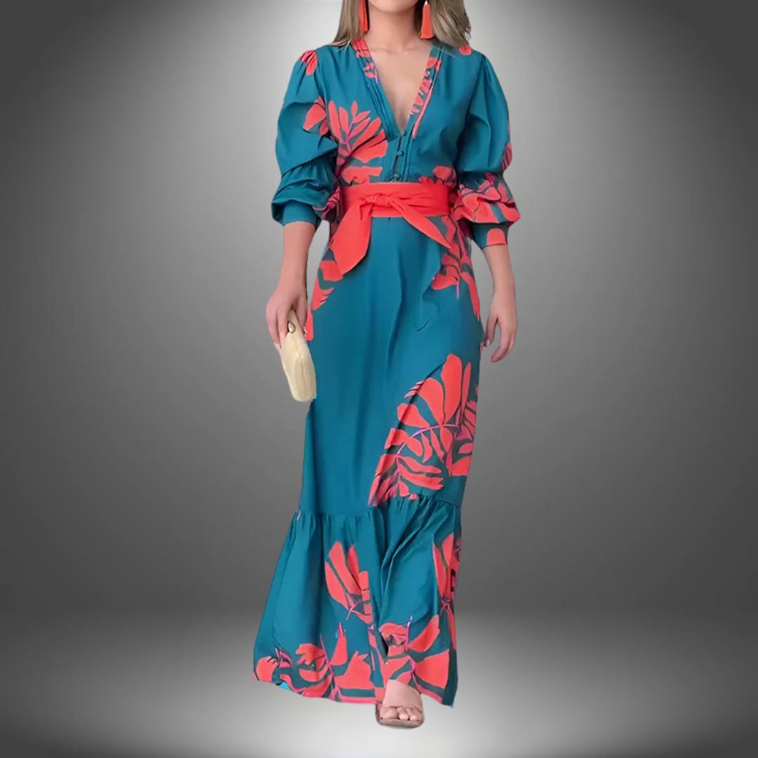 Sakura | Flattering V-Neck Dress