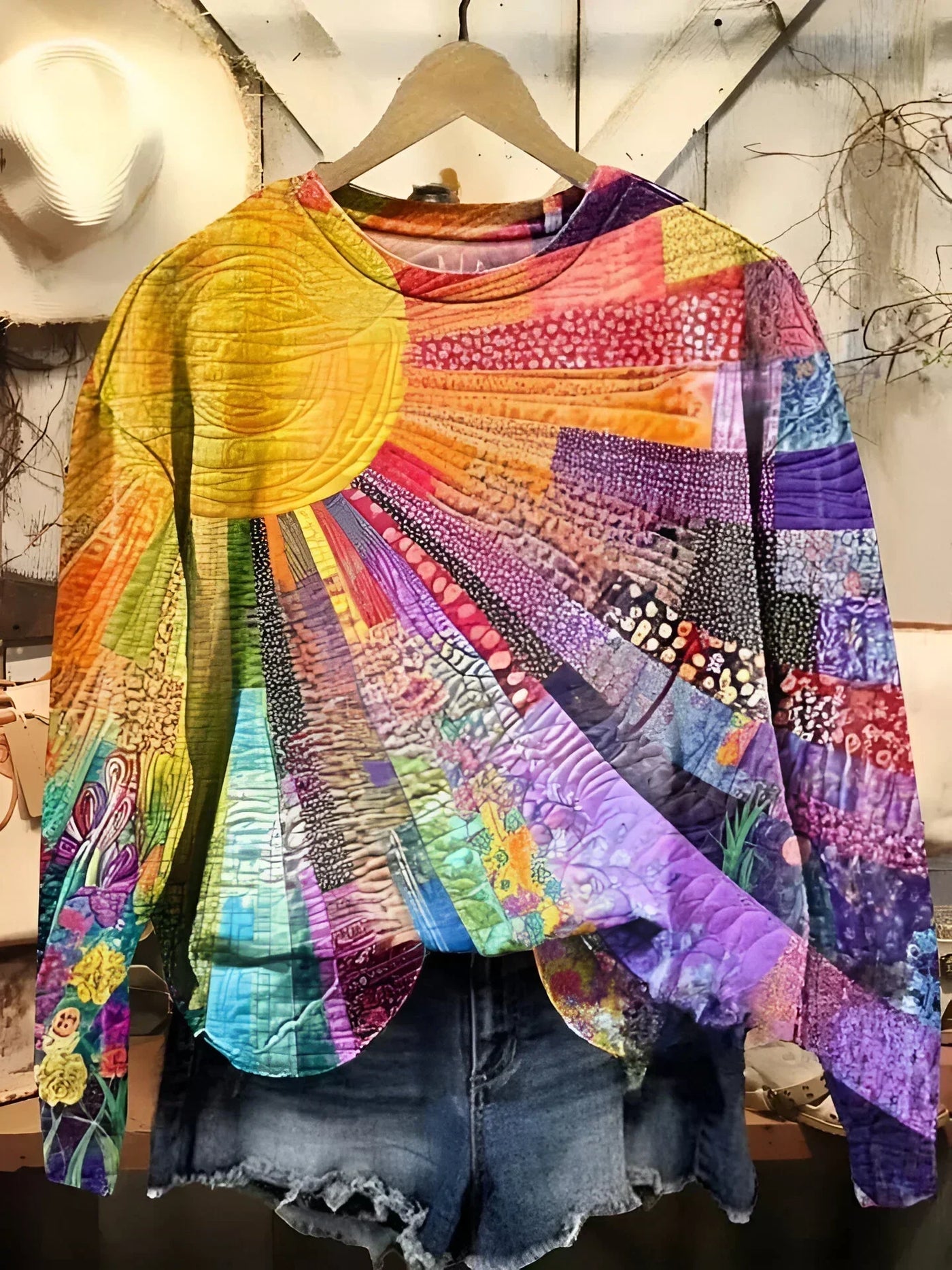 Rina | Sweatshirt Tunge and Collage