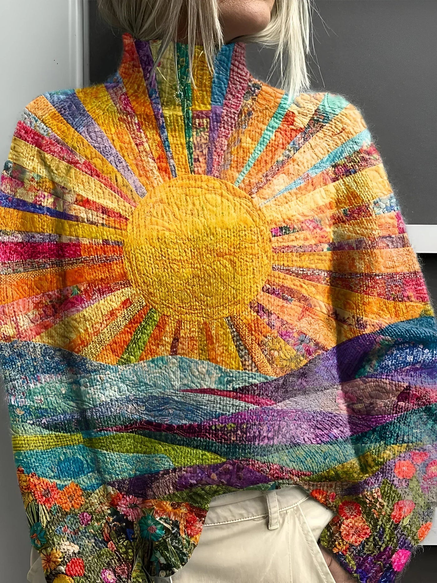 Emi | Turtleneck Landscape with Radiant Sunrise