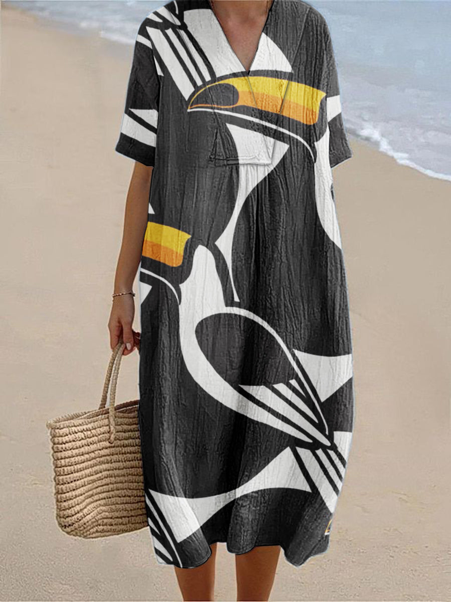 Emi Relaxed Fit Linen Dress